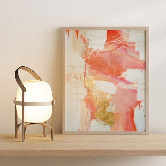 Desert Sunrise, abstract art print, 8x10, 11x14