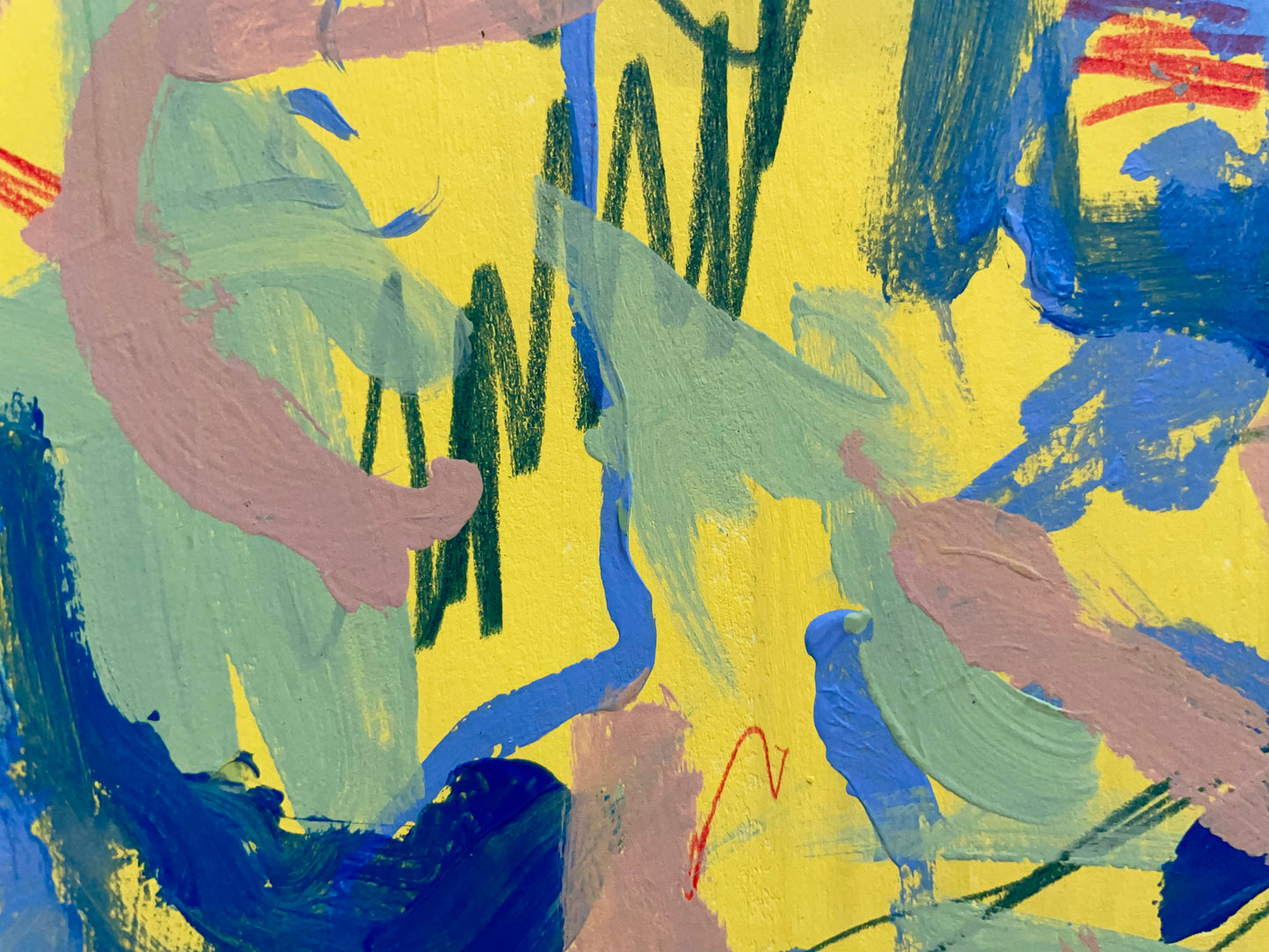 The Middle: abstract acrylic study
