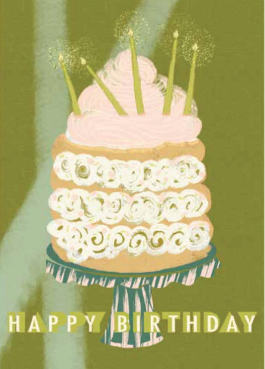 Hand Baked Happy Birthday Card