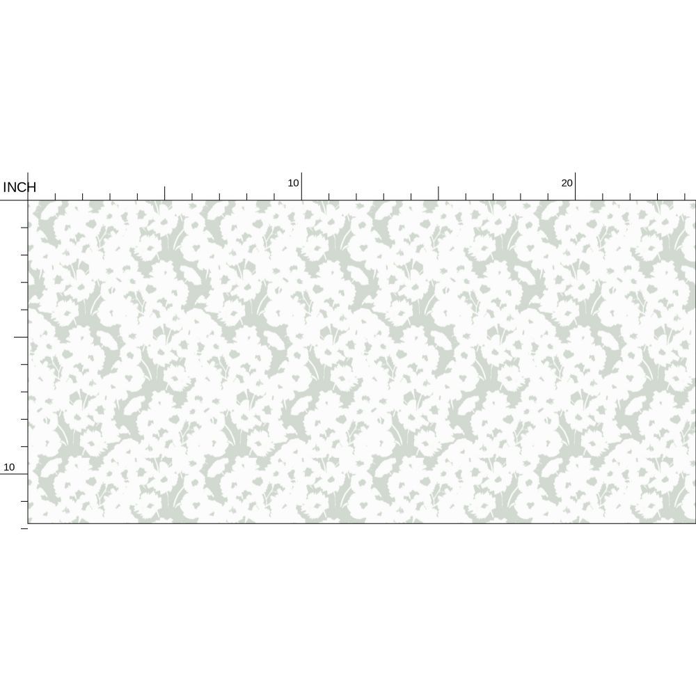 Minimal Abstract Floral Print in Pastel and White