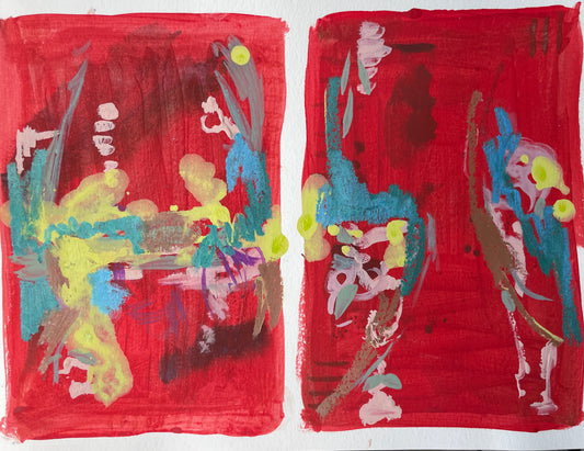 Abstract Diptych Study 1
