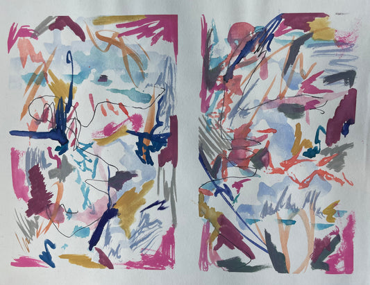 Abstract Diptych Study 5