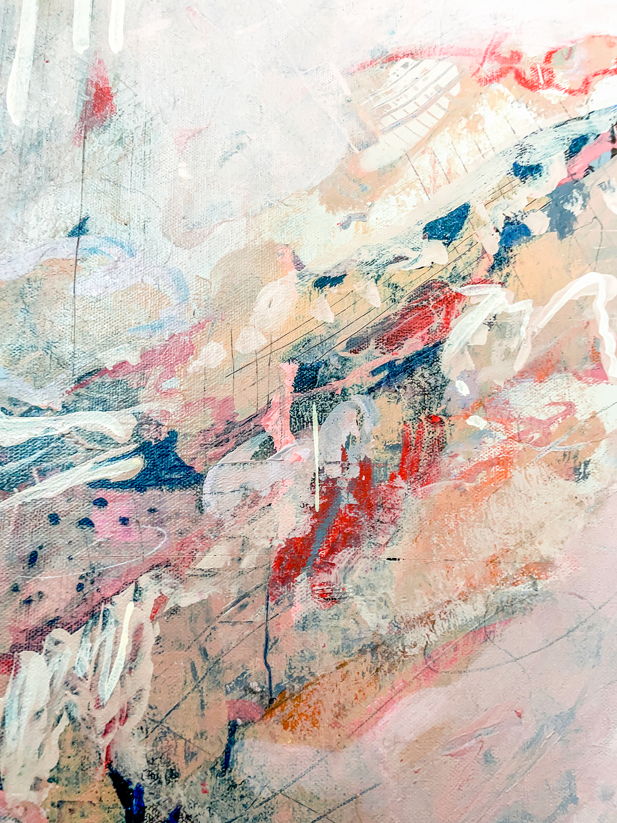 "Just Clouds," 18x24 inches Original on Canvas