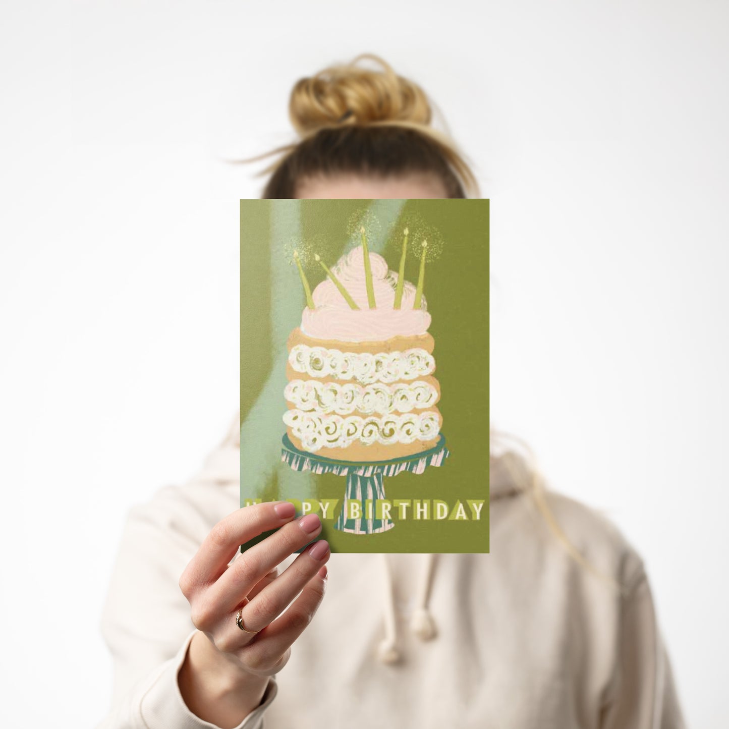 Hand Baked Happy Birthday Card