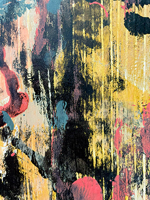 Volcanic Embers II: Original Small Acrylic Abstract Painting