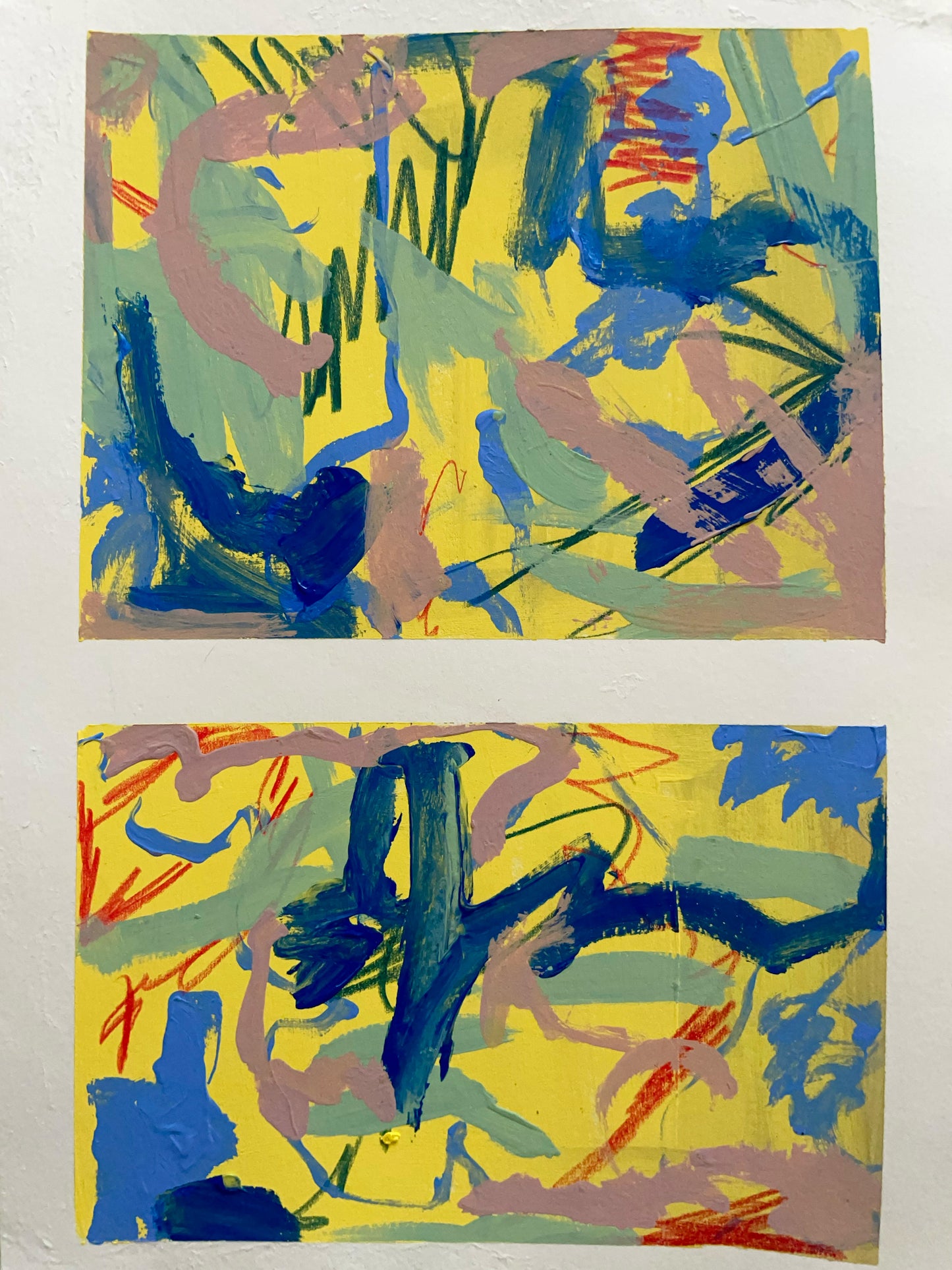 The Middle: abstract acrylic study