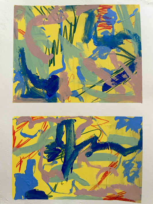 The Middle: abstract acrylic study