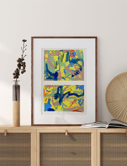 The Middle: abstract acrylic study